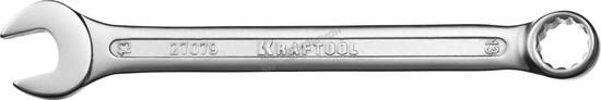 Фотография Ключ 27079-13 комбинированный KRAFTOOL , Cr-V, хромированное покрытие, 13х179мм