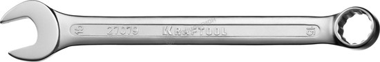 Фотография Ключ 27079-15 комбинированный KRAFTOOL , Cr-V, хромированное покрытие, 15х199мм
