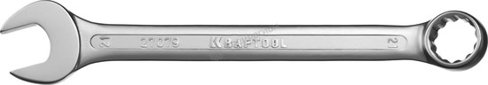 Фотография Ключ 27079-21 комбинированный KRAFTOOL , Cr-V, хромированное покрытие, 21х259мм