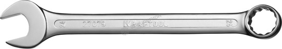 Фотография Ключ 27079-24 комбинированный KRAFTOOL , Cr-V, хромированное покрытие, 24х289мм