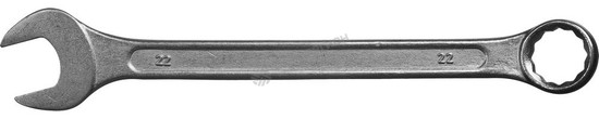 Фотография Ключ комбинированный гаечный СИБИН, белый цинк, 22 мм 27089-22