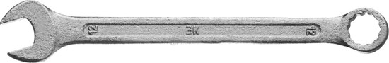Фотография Ключ комбинированный гаечный ЗУБР "СТАНДАРТ", оцинкованный, 12мм 27112-12
