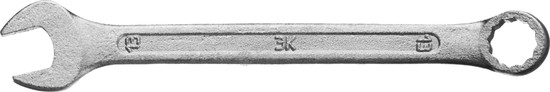 Фотография Ключ комбинированный гаечный ЗУБР "СТАНДАРТ", оцинкованный, 13мм 27112-13