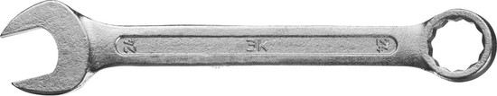 Фотография Ключ комбинированный гаечный ЗУБР "СТАНДАРТ", оцинкованный, 24мм 27112-24
