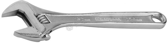 Фотография Ключ KRAFTOOL разводной,Cr-V,хромир покрытие,эргоном рукоятка,увелич зев,угол наклона губок 15град,2