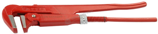 Фотография Ключ 27335-1 трубный рычажный ЗУБР, прямые губки, цельнокованный , №1  , 1"
