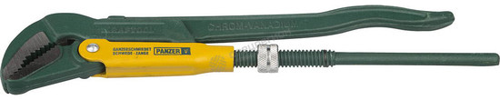 Фотография Ключ KRAFTOOL трубный, рычажный, тип "PANZER-V", изогнутые губки, цельнокованный, Cr-V сталь, 2"/580