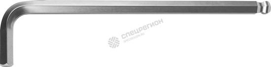 Фотография Ключ KRAFTOOL "INDUSTRIE" имбусовый, длинный c шариком, Cr-Mo, хромосатинированное покрытие, HEX 14 
