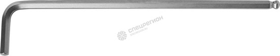Фотография Ключ KRAFTOOL "INDUSTRIE" имбусовый, длинный c шариком, Cr-Mo, хромосатинированное покрытие, HEX 5 2