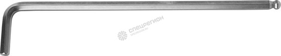 Фотография Ключ KRAFTOOL "INDUSTRIE" имбусовый, длинный c шариком, Cr-Mo, хромосатинированное покрытие, HEX 6 2