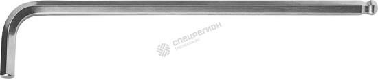 Фотография Ключ KRAFTOOL "INDUSTRIE" имбусовый, длинный c шариком, Cr-Mo, хромосатинированное покрытие, HEX 8 2
