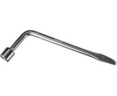 Ключ баллонный ЗУБР "МАСТЕР" L-образный, с монтажной лопаткой, 19мм 2753-19_z02