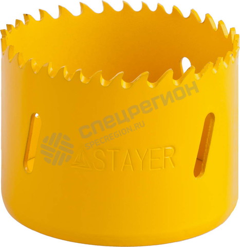 Фотография Коронка STAYER "PROFESSIONAL" Би-металлическая, универсальная, d=60мм 29547-060