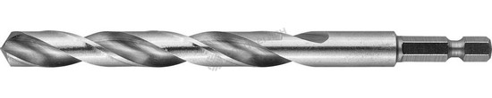 Фотография Сверло 29623-117-8 ЗУБР "ЭКСПЕРТ" по металлу шестигранный хвостовик 1/4", быстрорежущая сталь Р6М5, 
