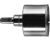 Сверло по керамике, кафелю Зубр 45 мм x 60 мм, с центрирующим сверлом и имбусовым ключом 29850-45