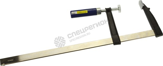 Фотография Струбцина DEXX, тип "F", деревянная ручка, стальная закаленная рейка, 120х500мм 3205-120-500