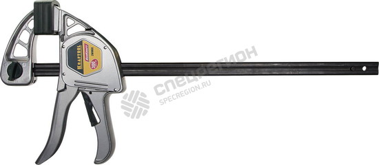 Фотография Струбцина 32228-30 KRAFTOOL "EcoKraft" ручная пистолетная, металлический корпус, 300/500мм, 200кгс