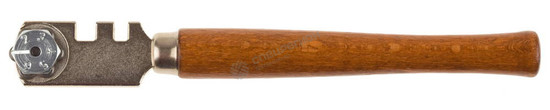 Фотография Стеклорез 3365_z01 STAYER "PROFI" роликовый, 6 режущих элементов, с деревянной ручкой