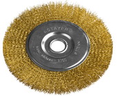 Щетка STAYER "PROFESSIONAL" дисковая  для УШМ, витая стальная латунированная проволока 0,3мм, 175мм/