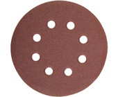 Круг 35450-115-120 шлифовальный универсальный STAYER на велкро основе, 8 отверстий, Р120, 115мм, 5шт