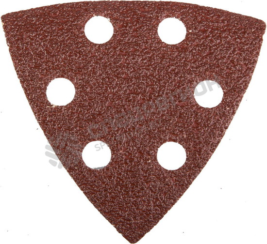 Фотография Треугольник 35460-040 шлифовальный универсальный STAYER на велкро основе, 6 отверстий, Р40, 93х93х93
