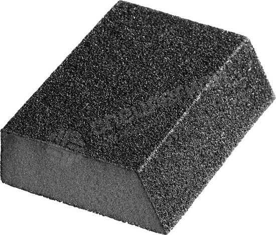 Фотография Губка шлифовальная STAYER "MASTER" угловая, зерно - оксид алюминия, Р180, 100 x 68 x 42 x 26 мм, сре